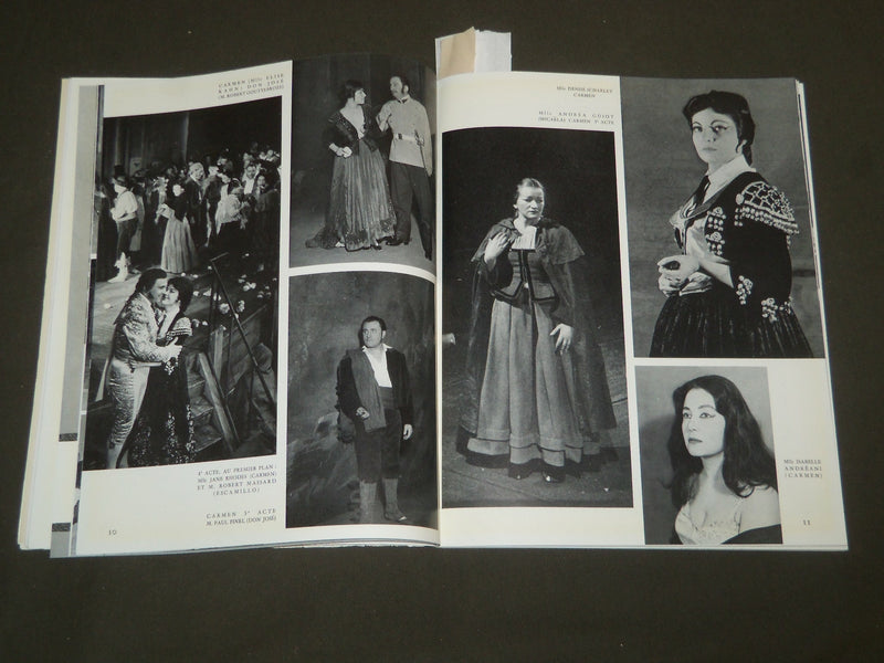 1958 L'OPERA DE PARIS PROGRAM - SOFTCOVER - GREAT PHOTOS - J 4840