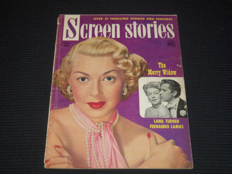 1952 APRIL SCREEN STORIES MAGAZINE - LANA TURNER COVER - E 12313