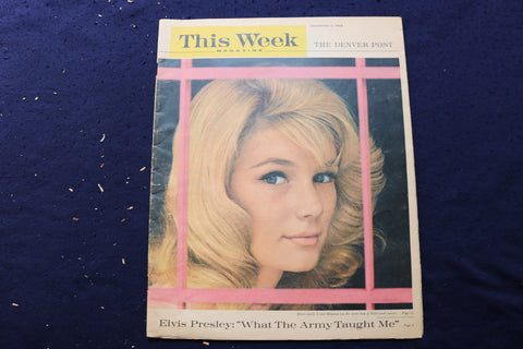 1959 DECEMBER 6 THIS WEEK MAGAZINE - YVETTE MIMIEUX COVER - E 22921