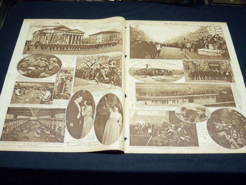1918 DECEMBER 8 NEW YORK TIMES PICTURE SECTION - WILSON PROFILE - NT 8818