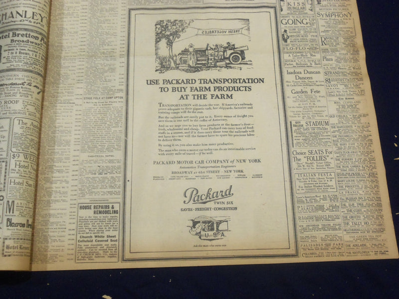 1918 JUNE 26 NEW YORK TIMES - KUEHLMANN WANTS ALLIED PEACE OFFER - NT 9094