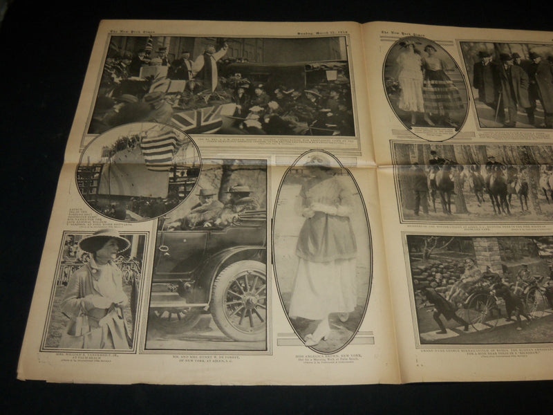 1916 MARCH 12 NEW YORK TIMES PICTURE SECTION - SOUSA - BURROUGHS - NP 5462