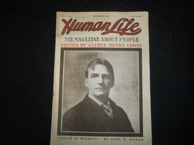 1906 OCTOBER HUMAN LIFE MAGAZINE - JOHN B. MORAN - ST 1930