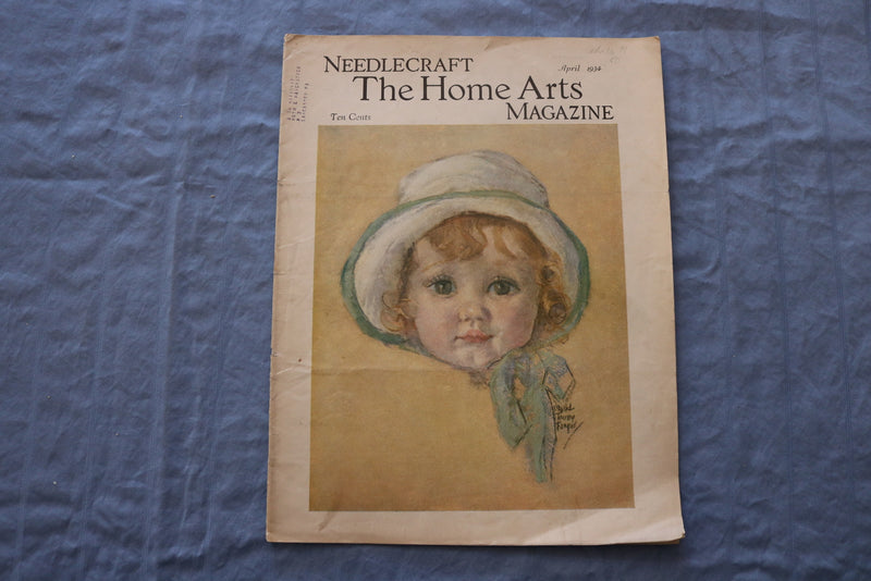 1934 APRIL HOME ARTS NEEDLECRAFT MAGAZINE - STORIES/ILLUSTRATIONS/ADS - SP 4784W
