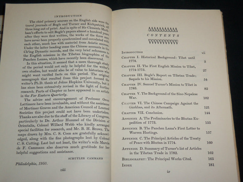 1951 TRADE THROUGH THE HIMALAYAS HARDCOVER BOOK BY SCHUYLER CAMMANN - KD 6649