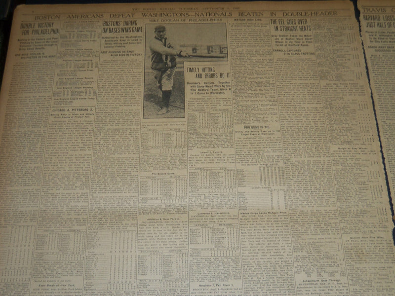 1909 SEPTEMBER 9 THE BOSTON HERALD - PEARY STORY OF DASH TO NORTH POLE - BH 202