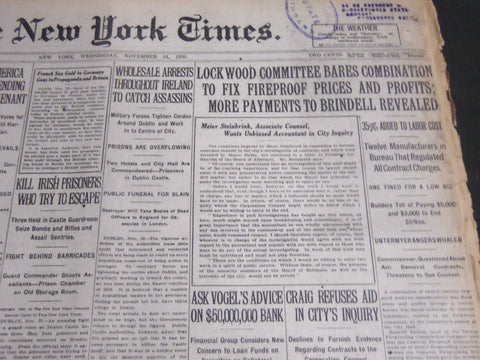 1920 NOVEMBER 24 NEW YORK TIMES - LOCKWOOD COMMITTEE BARES COMBINATION - NT 6785