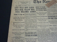 1929 JUNE 17 NEW YORK TIMES - LOTTI TELLS HOW CLOUDS HELD BACK BIRD - NT 6871