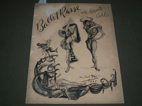 1941-1942 BALLET RUSSE DE MONTE CARLO PROGRAM - GREAT PHOTOS - J 2616