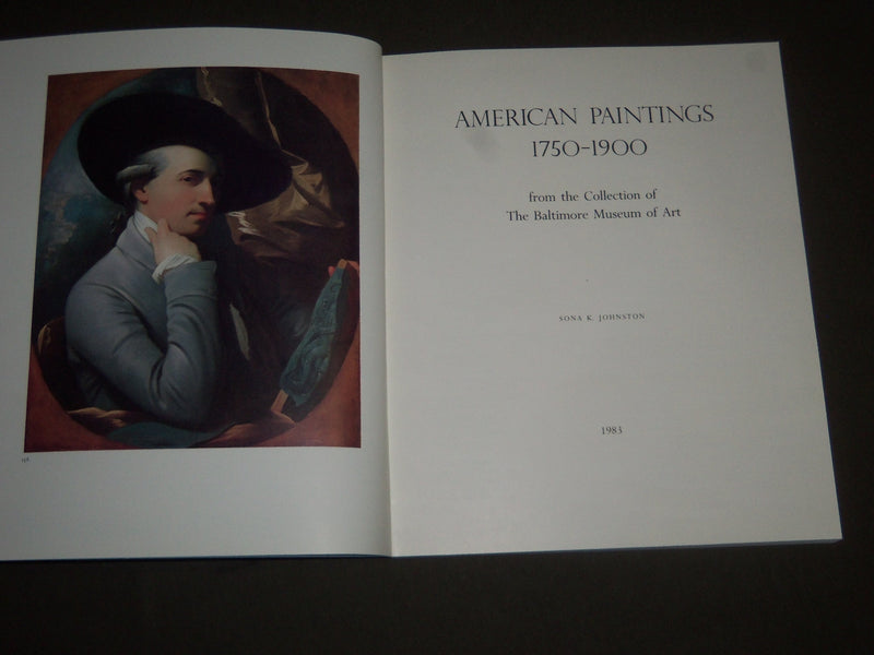 1983 AMERICAN PAINTINGS 1750-1900 BY SONA K. JOHNSTON SOFTCOVER BOOK - I 1223