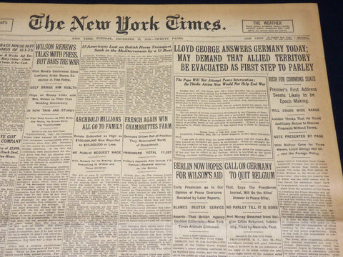 1916 DECEMBER 19 NEW YORK TIMES - ARCHBOLD MILLIONS ALL GO TO FAMILY - NT 8652