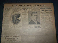 1907 MARCH 8 THE BOSTON HERALD - FEAR FOR LIFE OF PRESIDENT'S SON - BH 8