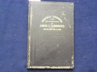 1903 AMOS J. CUMMINGS MEMORIAL ADDRESSES HARDCOVER BOOK - K 201