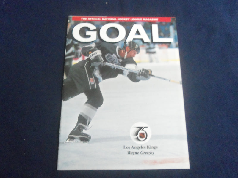 1991 NHL GOAL MAGAZINE - WAYNE GRETZKY COVER - VOLUME XIX, ISSUE 7 - SP 6483T