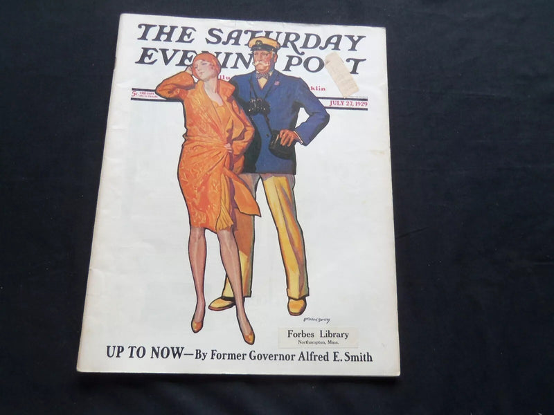 1929 JULY 27 THE SATURDAY EVENING POST MAGAZINE - ILLUSTRATED COVER -SP 1350
