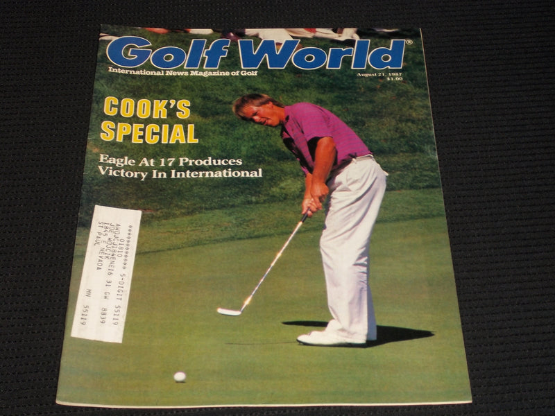 1987 AUGUST 21 GOLF WORLD MAGAZINE - JOHN COOKE FRONT COVER - E 5503A