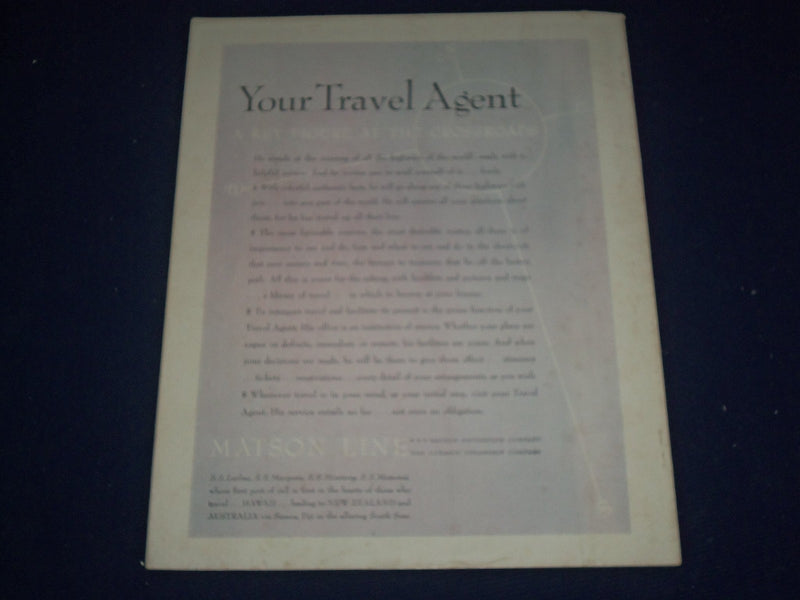 1940 JANUARY THE TRAVEL MAGAZINE - MIDWINTER ON EMERALD BEACH COVER - J 1384