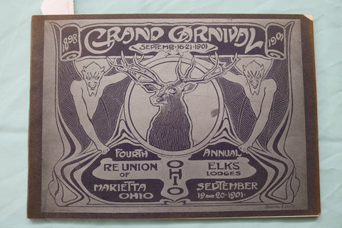 1901 ELKS GRAND CARNIVAL REUNION PHOTO ALBUM - SOFTCOVER BOOK - K 2483