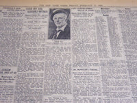 1928 FEBRUARY 17 NEW YORK TIMES - EDDIE FOY DIES SUDDENLY ON TOUR - NT 7123