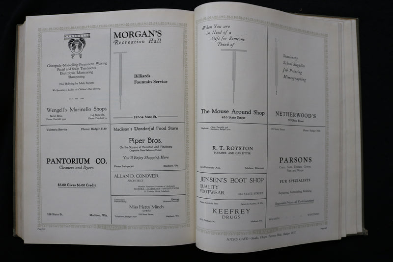 1927 THE BADGER UNIVERSITY OF WISCONSIN YEARBOOK - MADISON, WISCONSIN - YB 3506