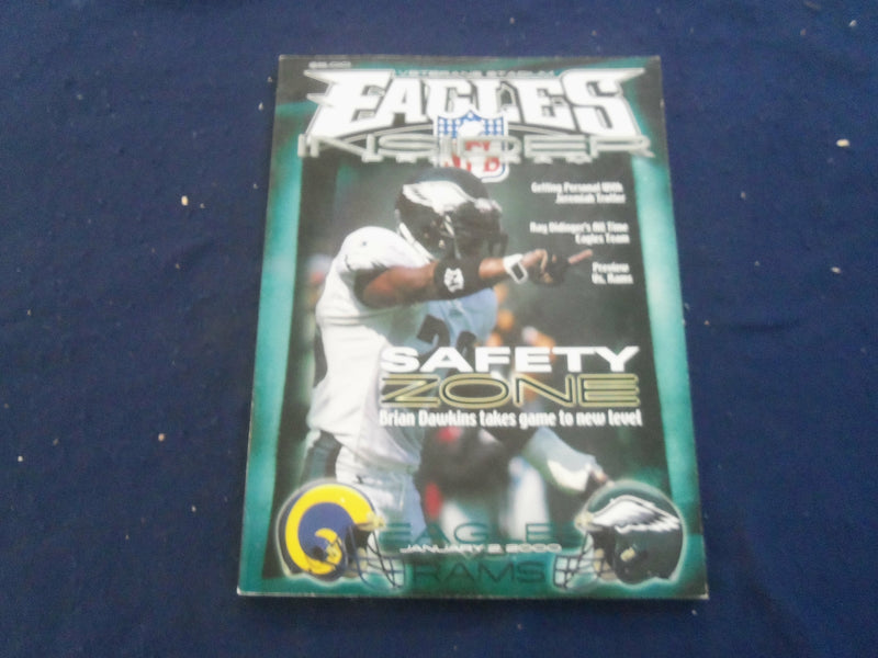 2000 JAN 2 NFL INSIDER MAGAZINE- PHILADELPHIA EAGLES VS ST. LOUIS RAMS- ST 2968S