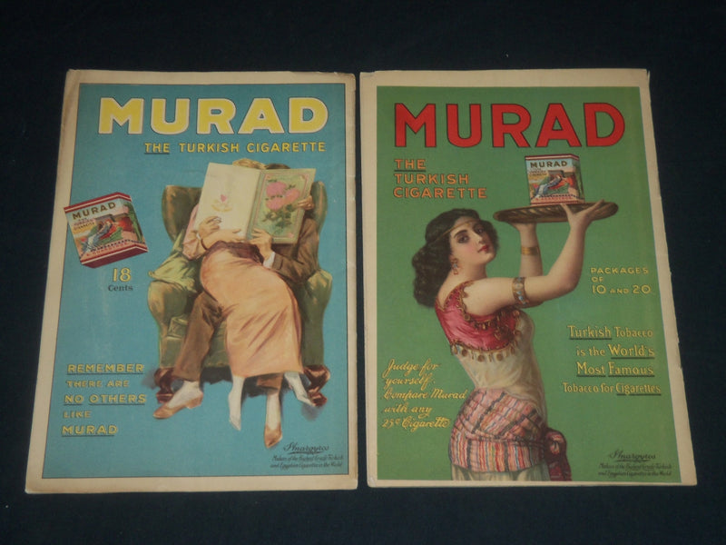 1918 GAIETY THEATRE PROGRAMS LOT OF 2 - EARL CHRISTY COVER - SICK-A-BED - J 5685
