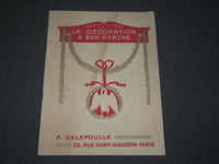 1910-1911 P. DELEPOULLE DECORATION A BON MARCHE FRENCH CATALOGUE - FR 729