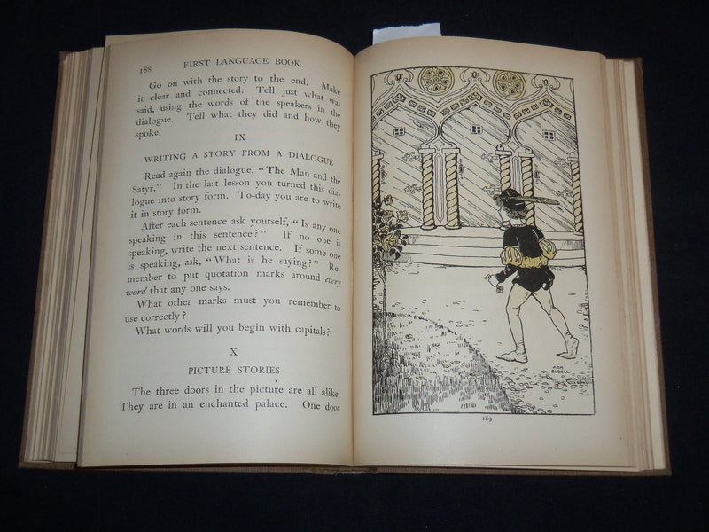 1913 ALDINE FIRST LANGUAGE BOOK BY BRYCE & SPAULDING - GRADES 3 & 4 - KD 4814O