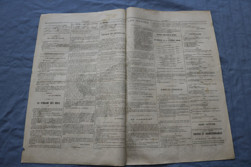 1871 JUNE 4 LE GRELOT NEWSPAPER - LE COUP DE BALAI, PAR DARJOU- FRENCH - NP 8464