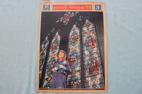 1943 APRIL 25 SUNDAY MIRROR NEWSPAPER MAGAZINE SECTION - RISE STEVENS - NP 9096