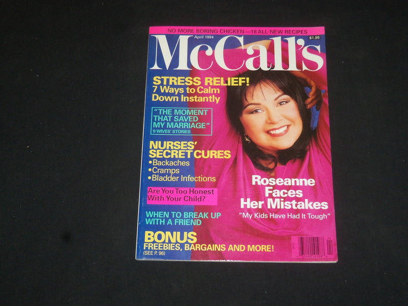 1994 APRIL MCCALL'S MAGAZINE - ROSEANNE BARR COVER - SP 5850