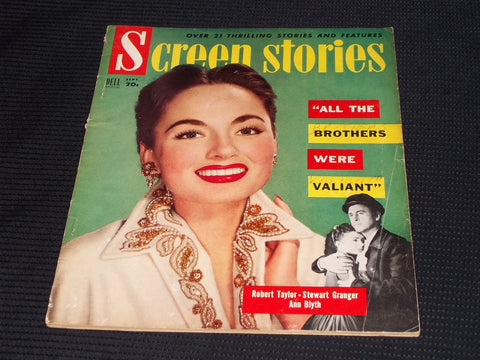 1953 SEPTEMBER SCREEN STORIES MAGAZINE - ANN BLYTH FRONT COVER - E 15894