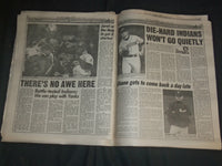 1998 OCTOBER 5 NEW YORK POST NEWSPAPER - YANKEES TRY TO DEFEAT INDIANS- NP 4110