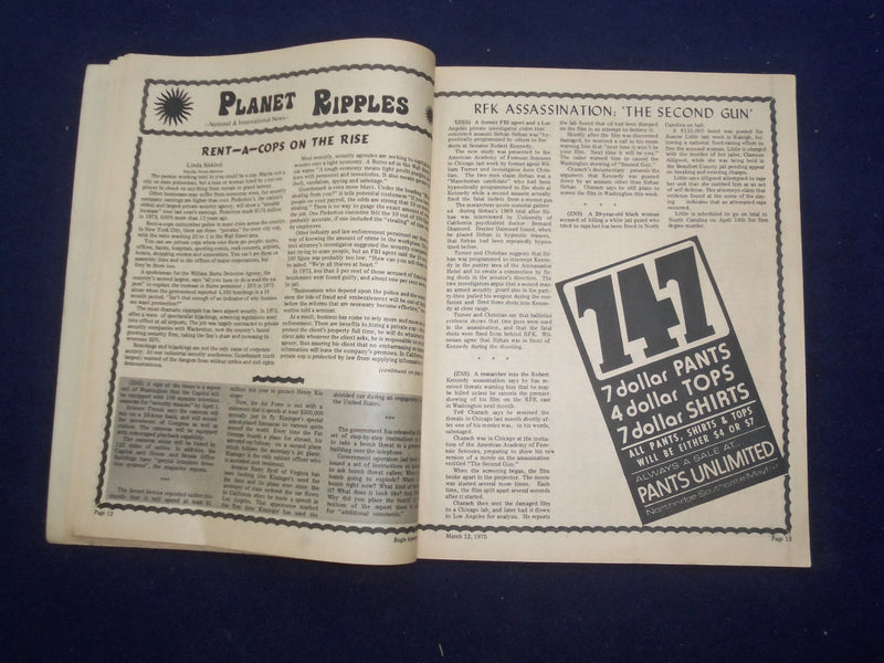 1976 MARCH 12 BUGLE AMERICAN MAGAZINE - WOMEN & MUSIC - J 9445