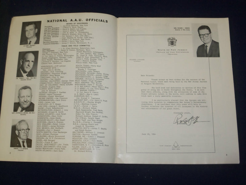 1964 JUNE 27-28 76TH ANNUAL AAU TRACK AND FIELD CHAMPIONSHIPS PROGRAM - B 6487