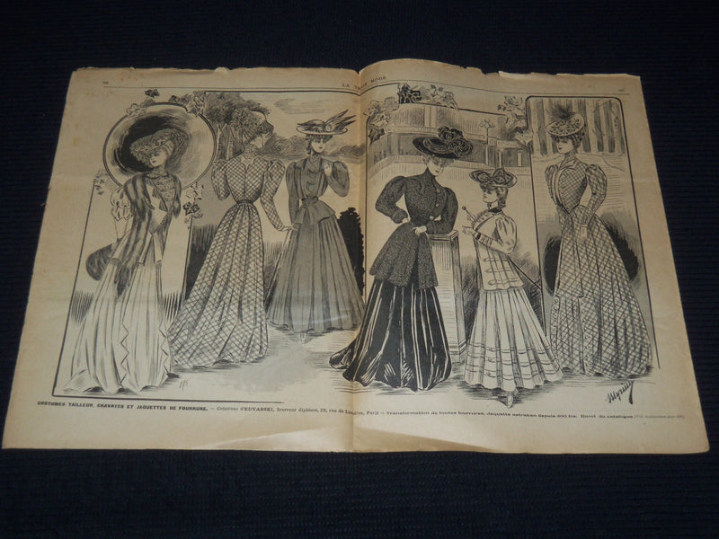 1905 LA VRAIE MODE FRENCH FASHION MAGAZINE LOT OF 10 ISSUES - O 3442I