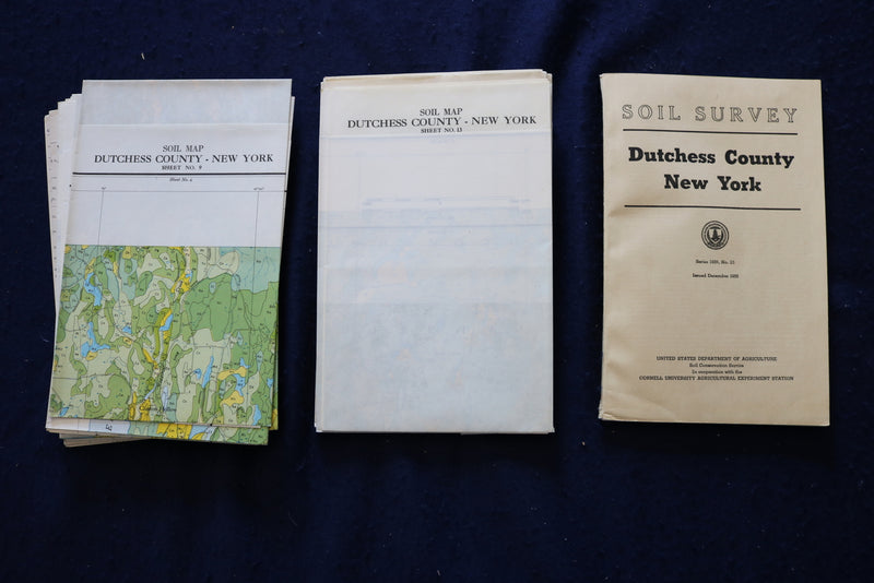 1955 DUTCHESS COUNTY, NEW YORK SURVEY MAPS - CORNELL UNIVERSITY - O 3537