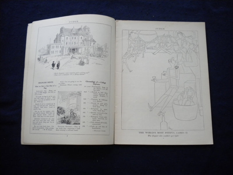 1927 MARCH 19 JUDGE MAGAZINE - THE LATEST DIRT - B 435W