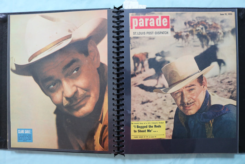 MOVIE STAR PHOTO SCRAPBOOK - CLINT EASTWOOD - JUDY GARLAND - CLARK GABLE - #63