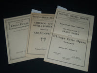 1924-1926 BOSTON OPERA HOUSE PROGRAM LOT OF 3 - GARDEN - SWARTHOUT - J 4010