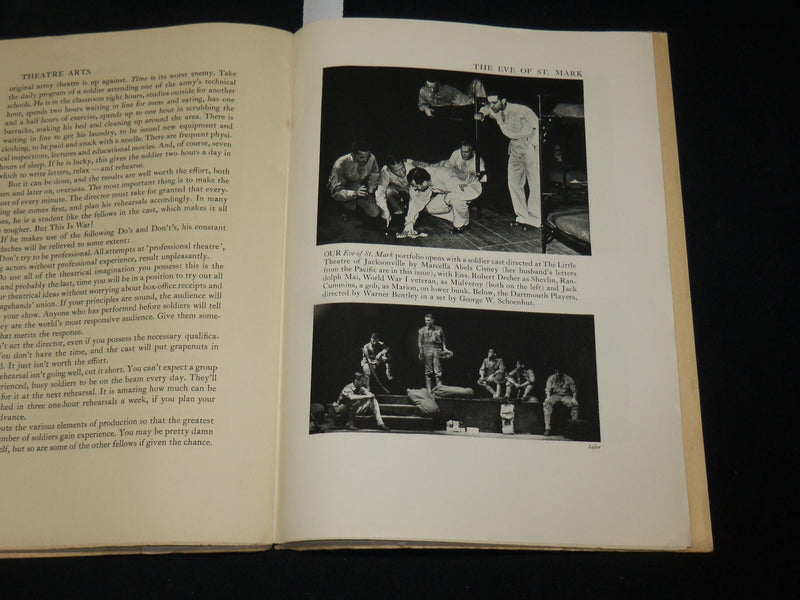 1943 JULY THEATRE ARTS MAGAZINE - AMERICAN FLAG COVER - TWENTIETH - J 6092