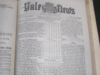 1883-1884 SEPT-JUNE YALE NEWS MAGAZINE BOUND VOLUME NO. 7 - SPORTS - KD 4589