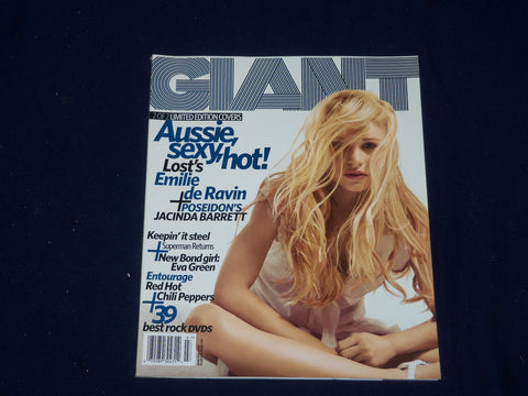 2006 JUNE/JULY GIANT MAGAZINE - EMILIE DE RAVIN COVER - SP 9690