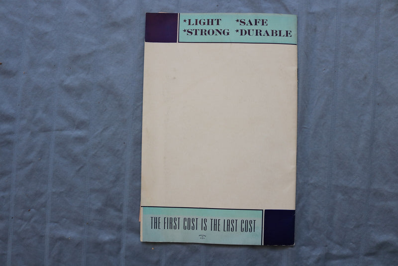 1941 JANUARY 1 ALUMINUM LADDER COMPANY SOFTCOVER BROCHURE - K 3143