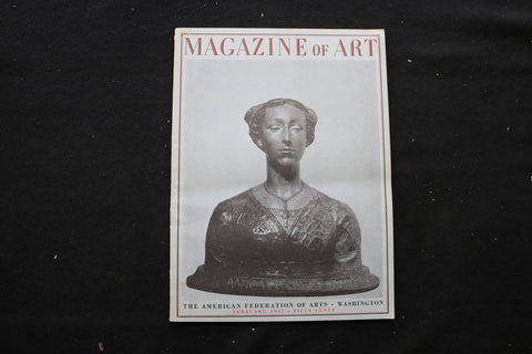 1937 FEBRUARY MAGAZINE OF ART MAGAZINE - DESIDERIO DA SETTIGNANA COVER - E 10225