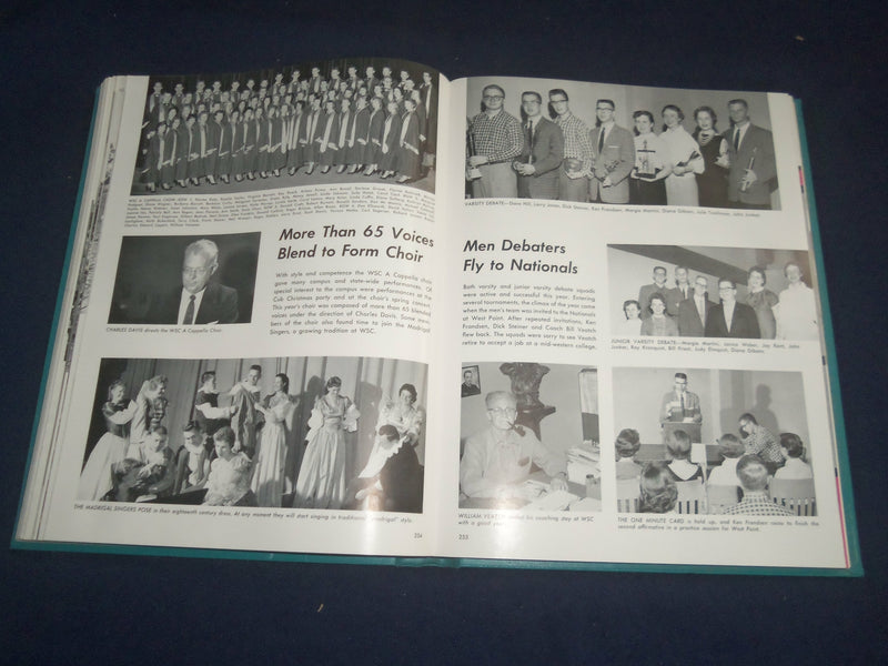 1958 CHINOOK WASHINGTON STATE COLLEGE YEARBOOK - PULLMAN, WASHINGTON - YB 2344