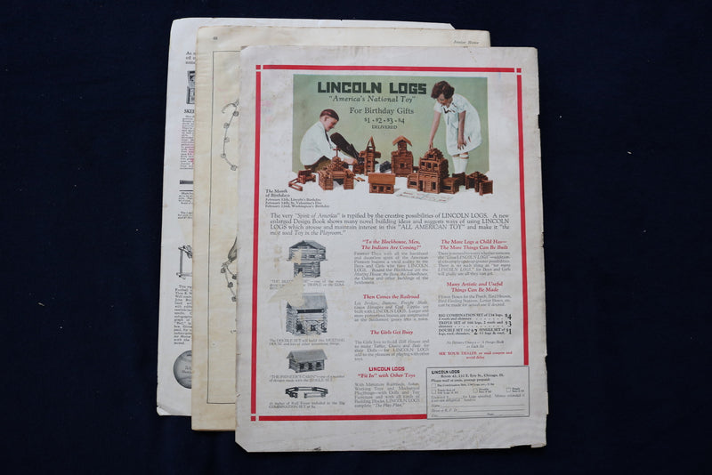 1927 FEBRUARY JUNIOR HOME LITTLE FOLKS MAGAZINE - VALENTINES COVER - E 22114