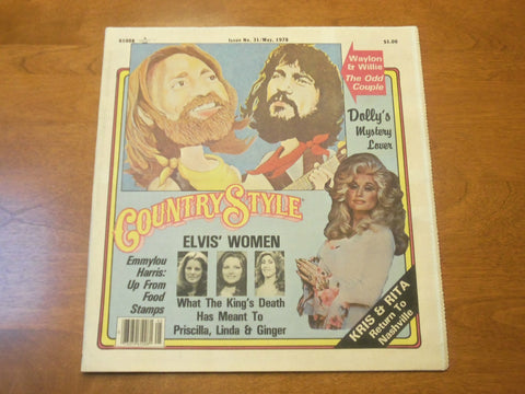 1978 MAY COUNTRY STYLE NEWSPAPER -WHAT ELVIS' DEATH MEANT TO HIS WOMEN -NP 4766