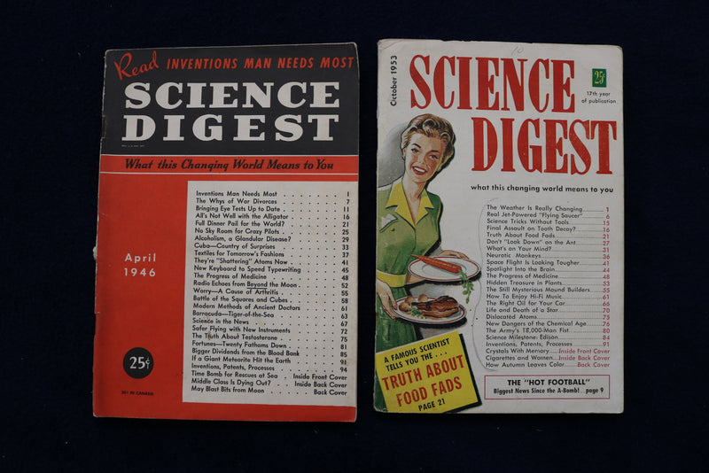 1937-1958 SCIENCE DIGEST MAGAZINE - LOT OF 10 - O 3410