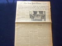 1945 APRIL 15 NEW YORK TIMES - NATION PAYS FINAL TRIBUTE TO ROOSEVELT - NP 6468